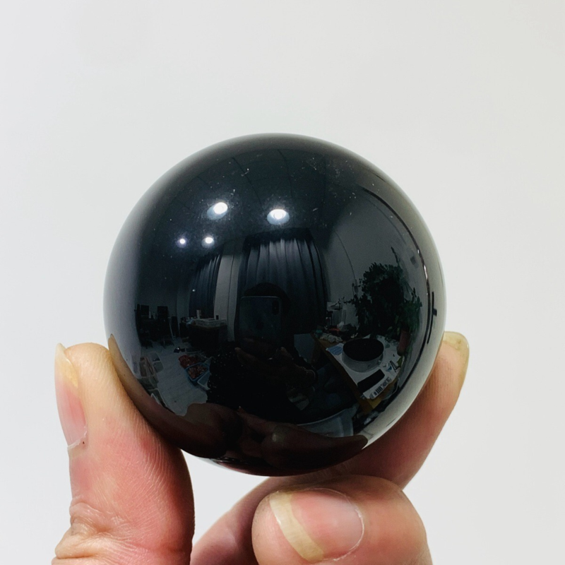 152g Natural Obsidian Quartz Ball Crystal Sphere Meditation Energy Healing