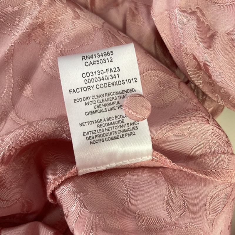 NWT For Love and Lemons Pink Rosalia Ruffle Floral Jacquard Mini Dress Size M