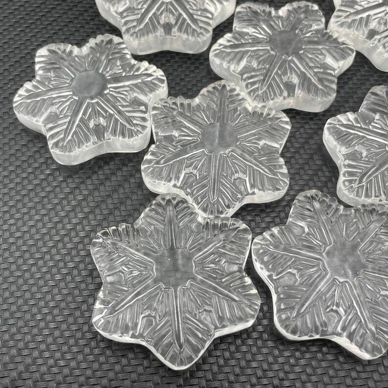 Titanium Clear Melting Stone Snowflake Quartz Crystal Carved Heal collection