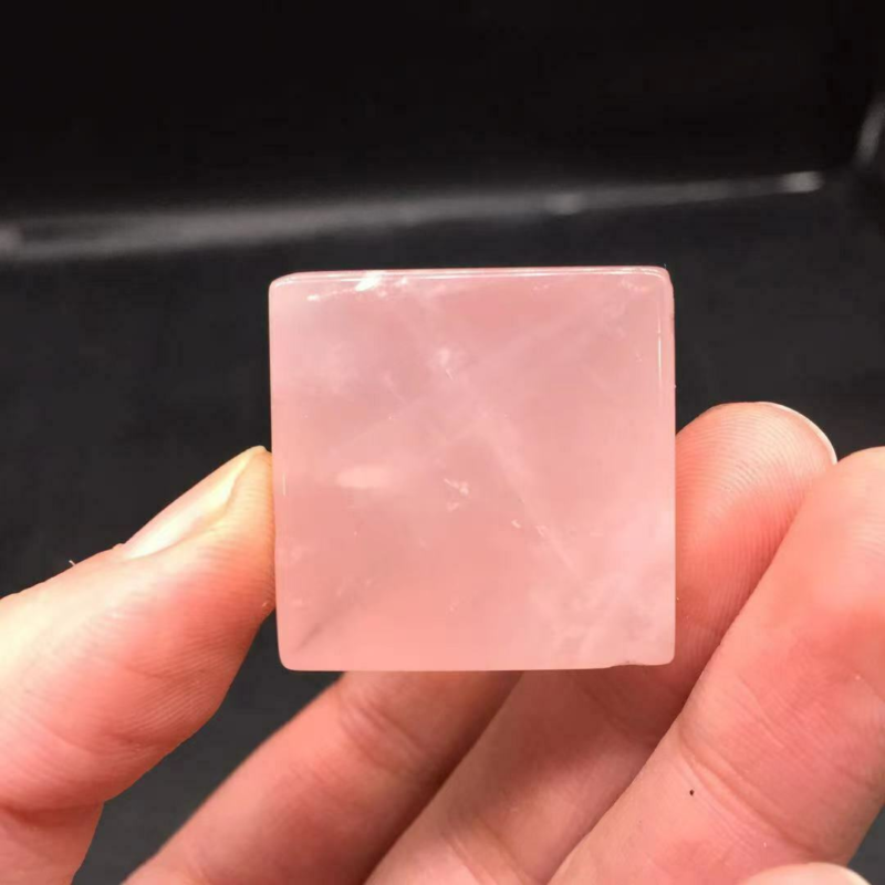 Natural Raw Pink Rose Quartz Gemstone Crystal Energy Reiki Mineral Tower Pyramid