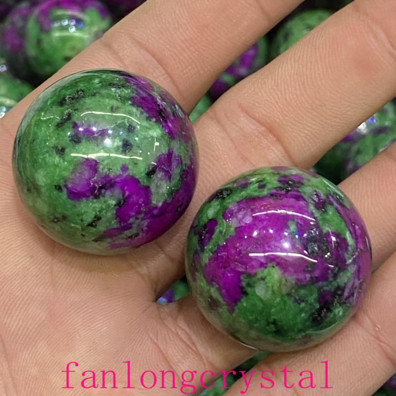 1pc Natural Zoisite Ball Sphere Quartz Crystal Mineral Gem Reiki Healing 30mm