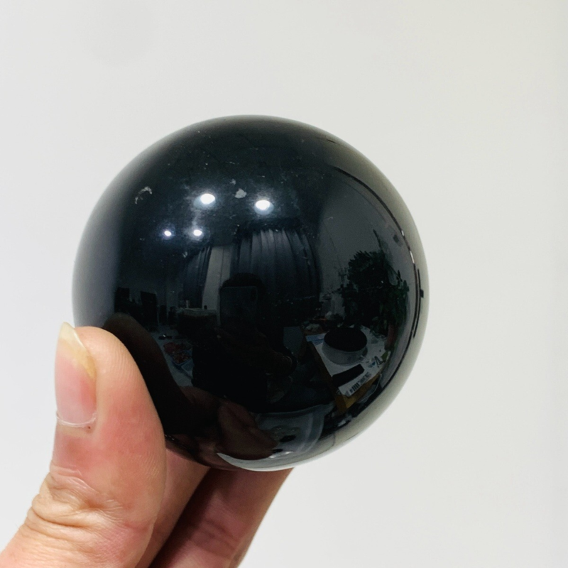 312g Natural Obsidian Quartz Ball Crystal Sphere Meditation Energy Healing