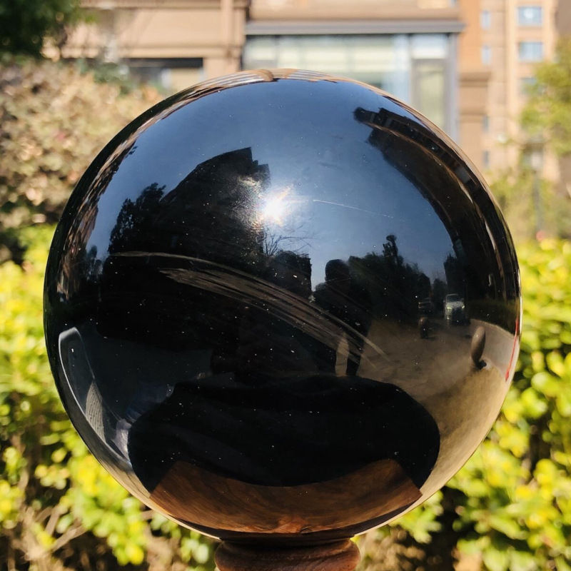 3.71LB Natural Beautiful Silver obsidian ball Quartz Crystal Sphere Healing 345