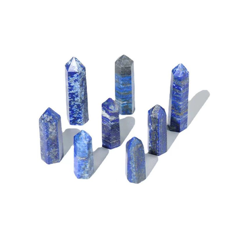 Natural Crystal Point Wand Tower Column Chakra Obelisk Quartz Healing Stone Rock