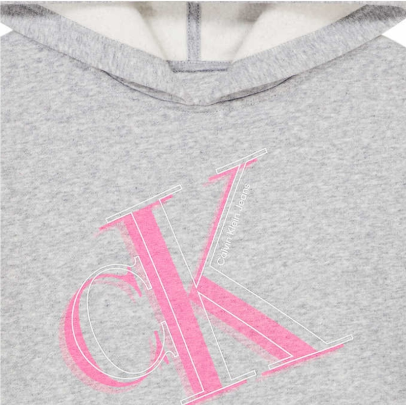 Calvin Klein Jeans Gray Hoodie Dress Youth Girl Shirt Size S-7/9 New with Tag