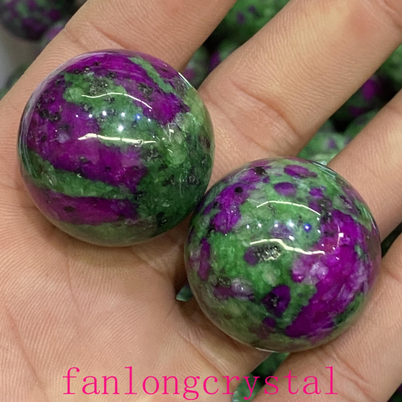 1pc Natural Zoisite Ball Sphere Quartz Crystal Mineral Gem Reiki Healing 30mm