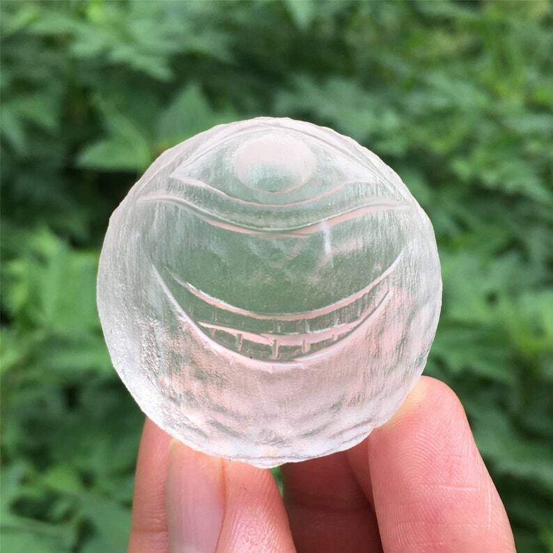 1PC Melting stone Ball Quartz Energy Reiki heal Divination Gifts Mineral Samples