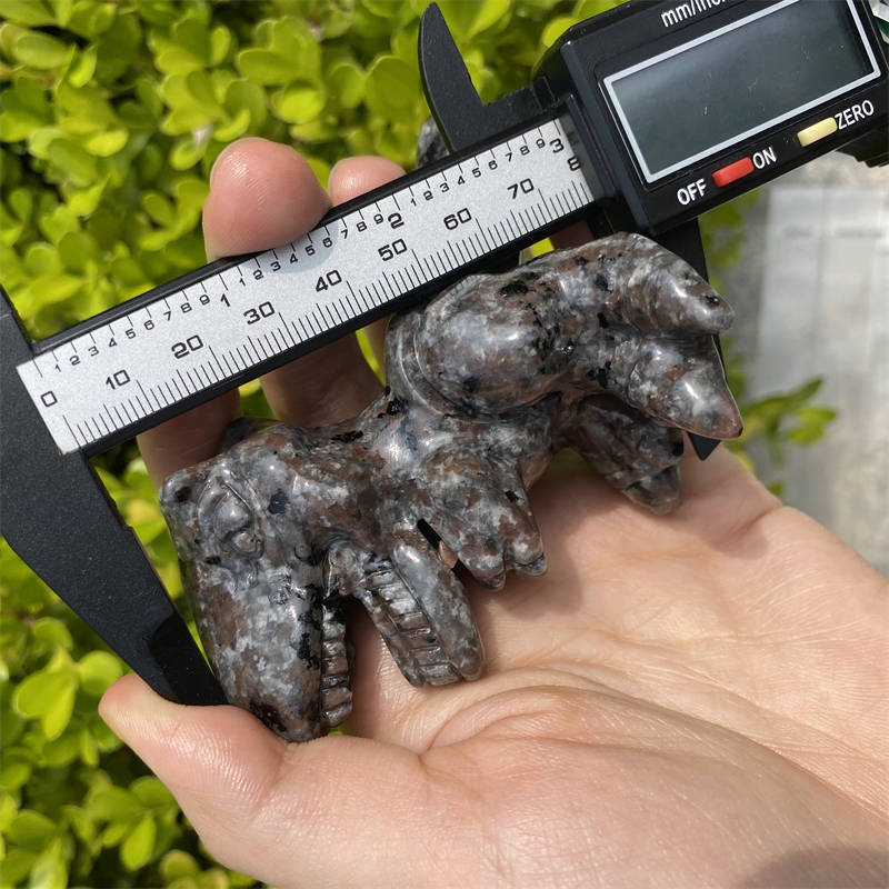 1pc mixed Natural stone dinosaur carved Quartz Crystal stone skull Reiki healing