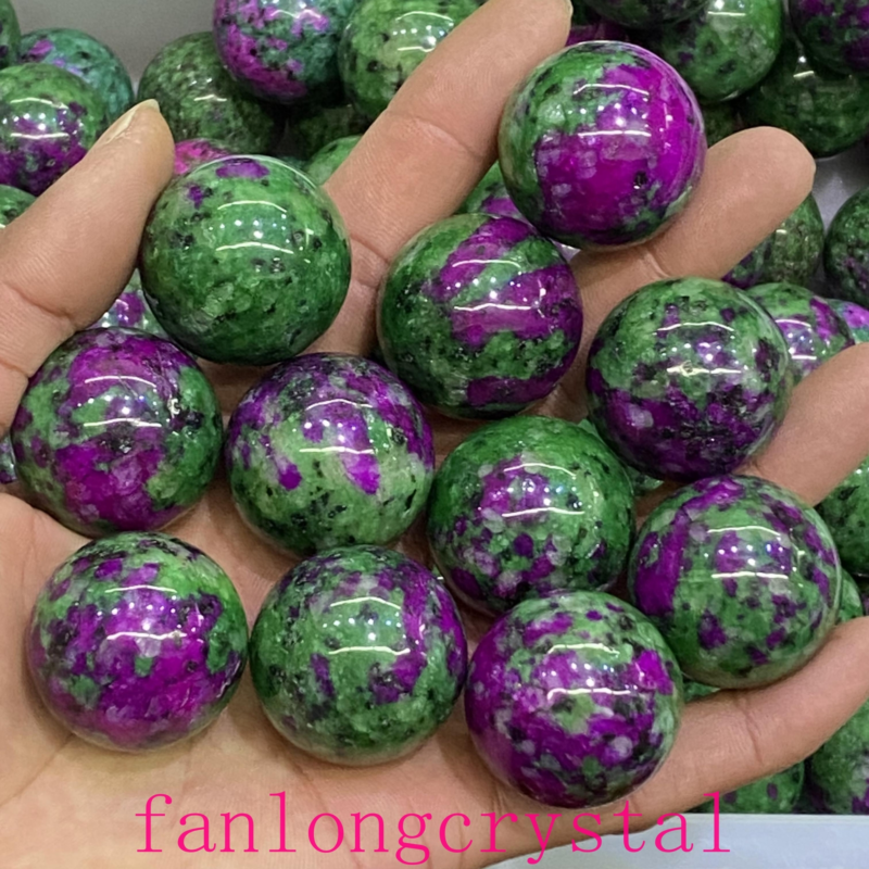 1pc Natural Zoisite Ball Sphere Quartz Crystal Mineral Gem Reiki Healing 30mm