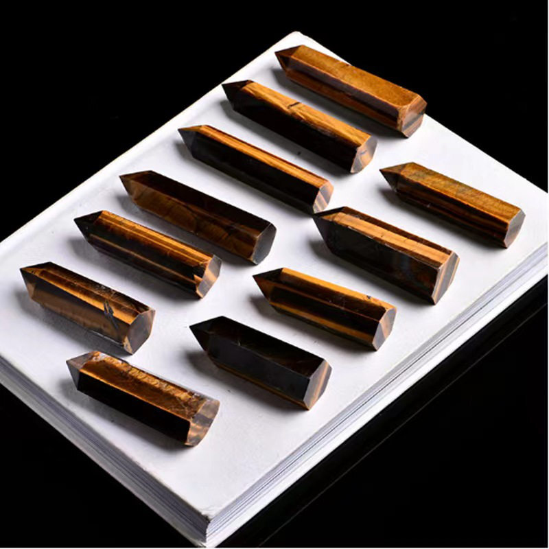 Natural Crystal Point Wand Tower Column Chakra Obelisk Quartz Healing Stone Rock