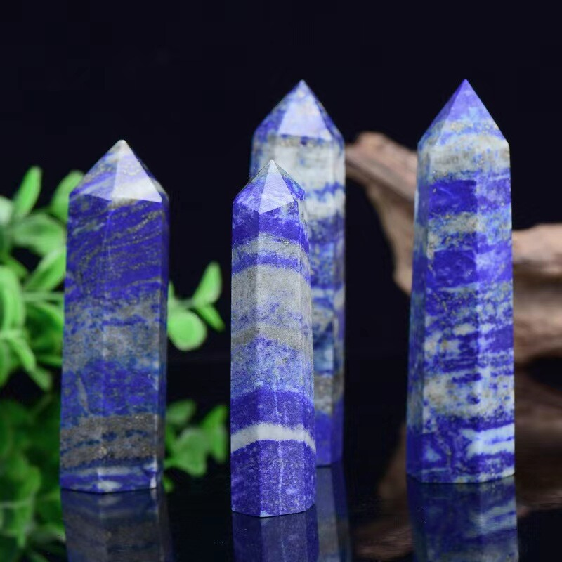 Natural Crystal Point Wand Tower Column Chakra Obelisk Quartz Healing Stone Rock
