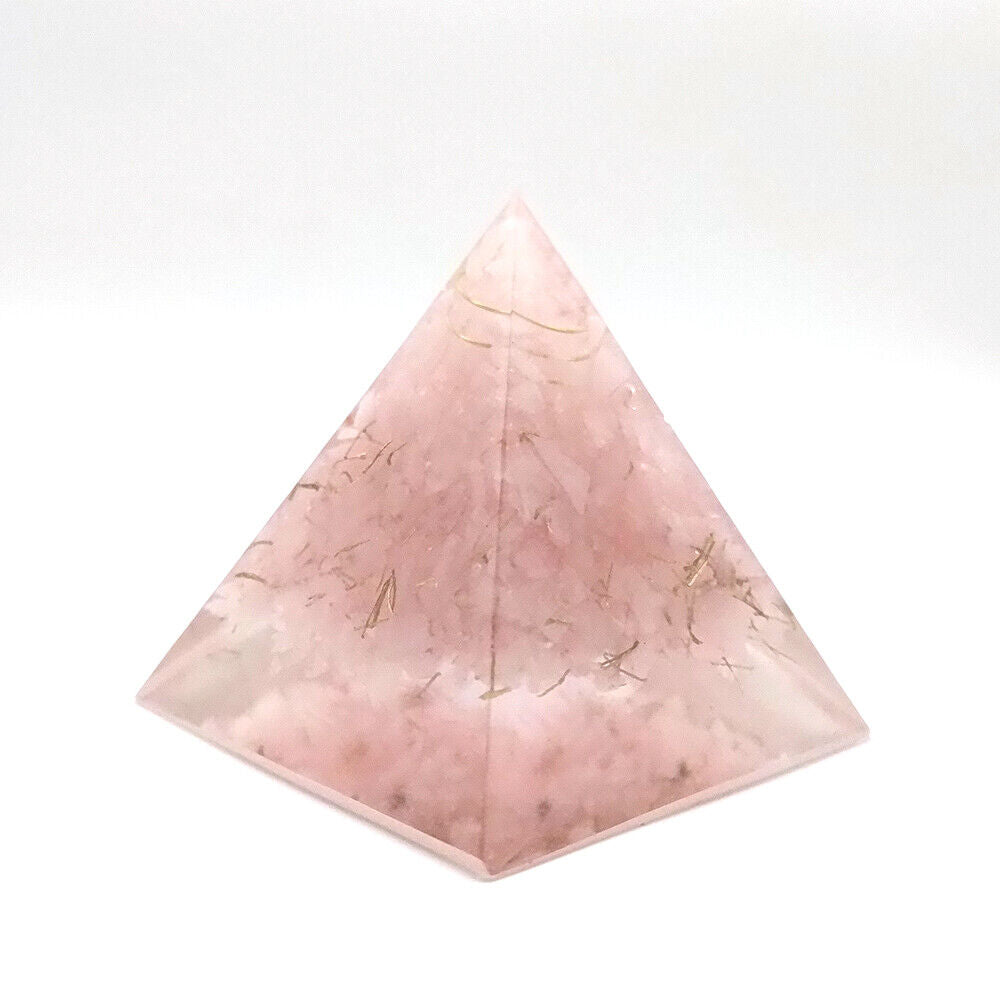 Crystal Orgone Pyramid Chakra Meditation Energy Generator Orgonite Healing Reiki