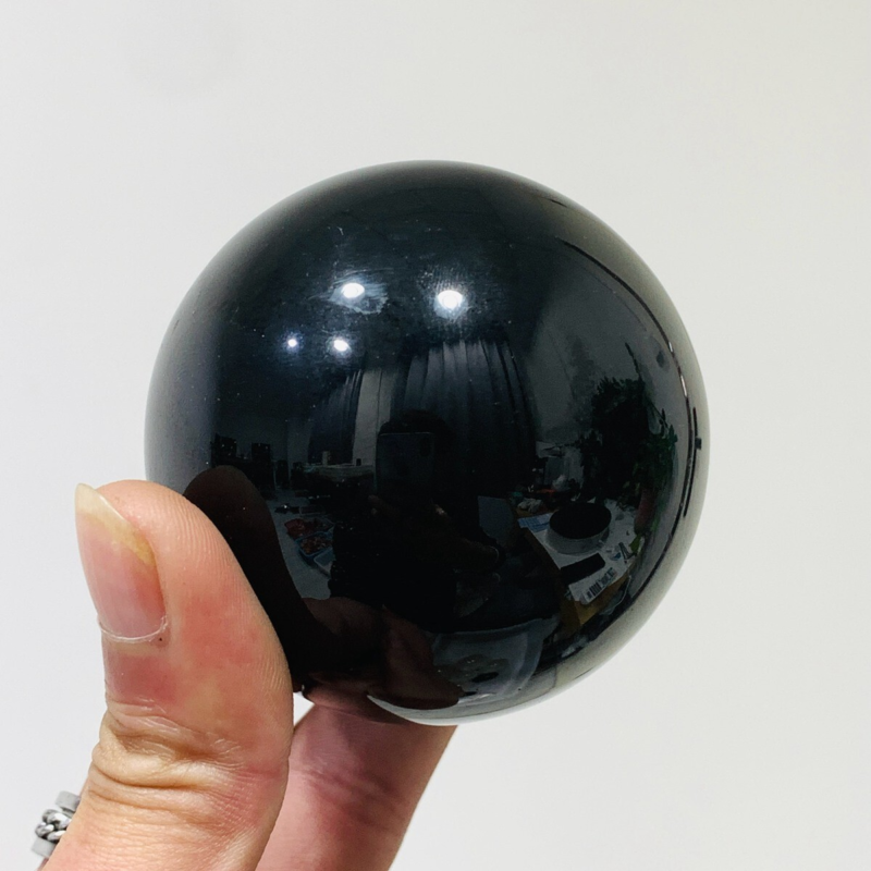 312g Natural Obsidian Quartz Ball Crystal Sphere Meditation Energy Healing