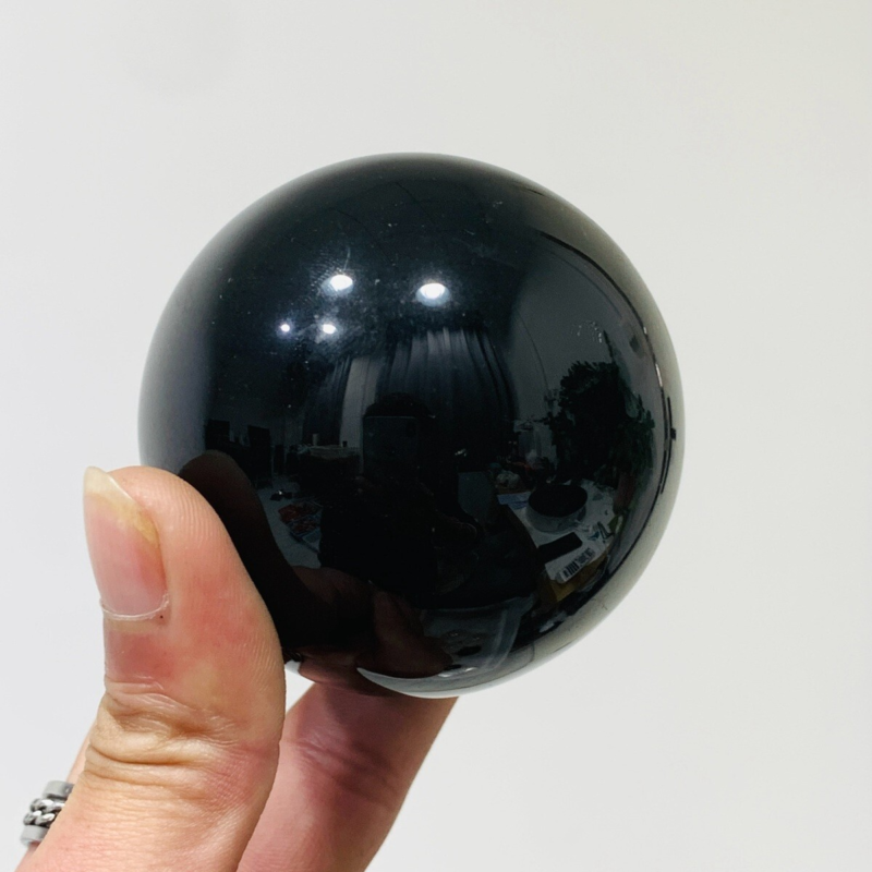 312g Natural Obsidian Quartz Ball Crystal Sphere Meditation Energy Healing