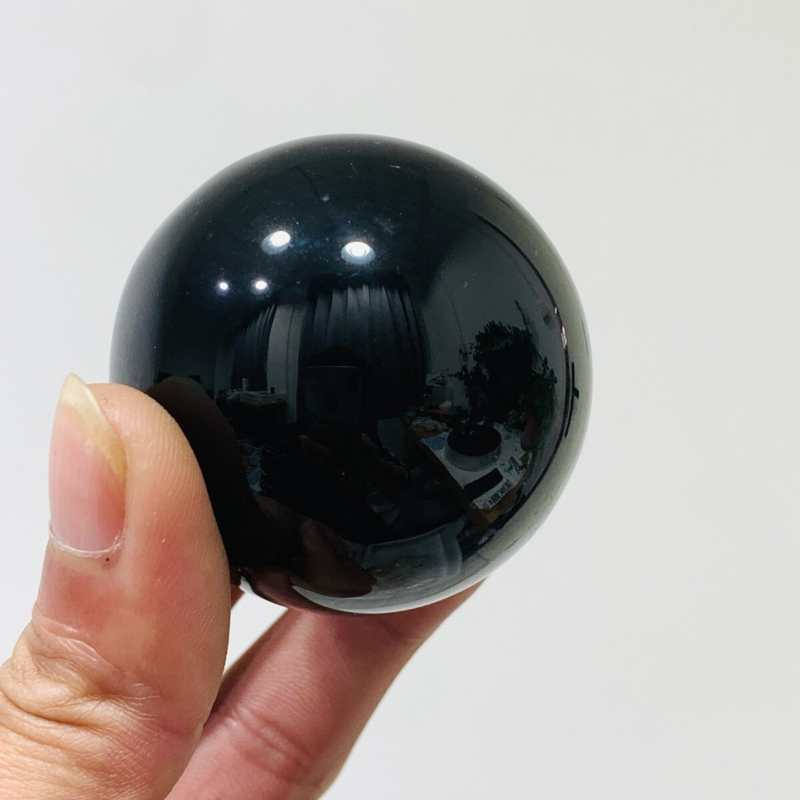 152g Natural Obsidian Quartz Ball Crystal Sphere Meditation Energy Healing
