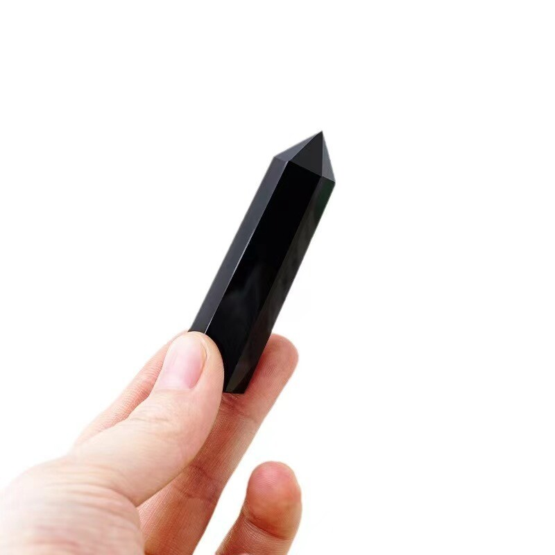Natural Crystal Point Wand Tower Column Chakra Obelisk Quartz Healing Stone Rock