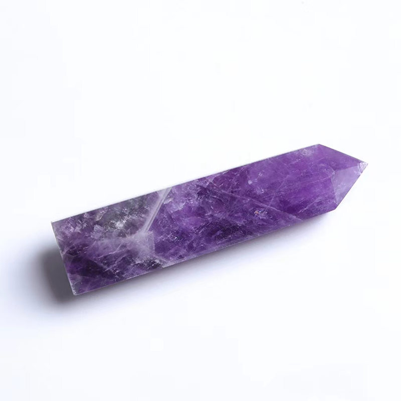Natural Crystal Point Wand Tower Column Chakra Obelisk Quartz Healing Stone Rock