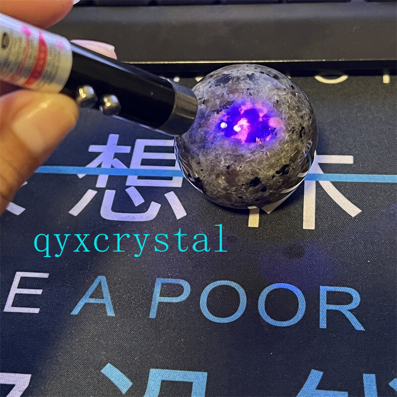 5pcs Natural Yooperite Ball Flame's stone 17mm+ sphere quartz crystal Healing