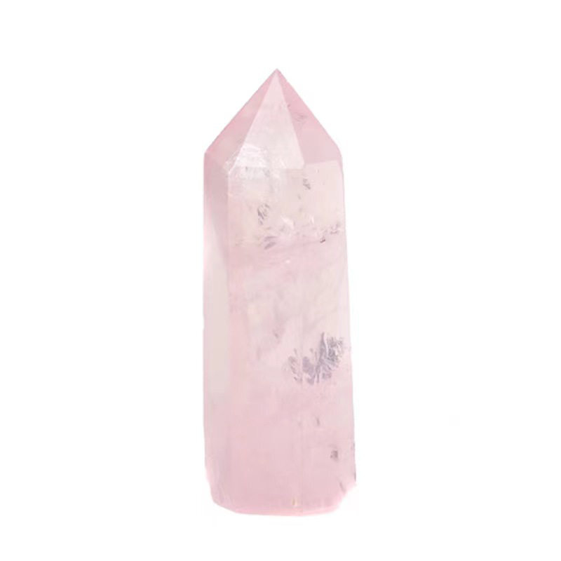 Natural Crystal Point Wand Tower Column Chakra Obelisk Quartz Healing Stone Rock
