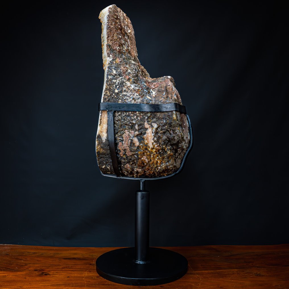 Unique massive Madeira citrine druse, In The Contemporary Interior- 88794 g