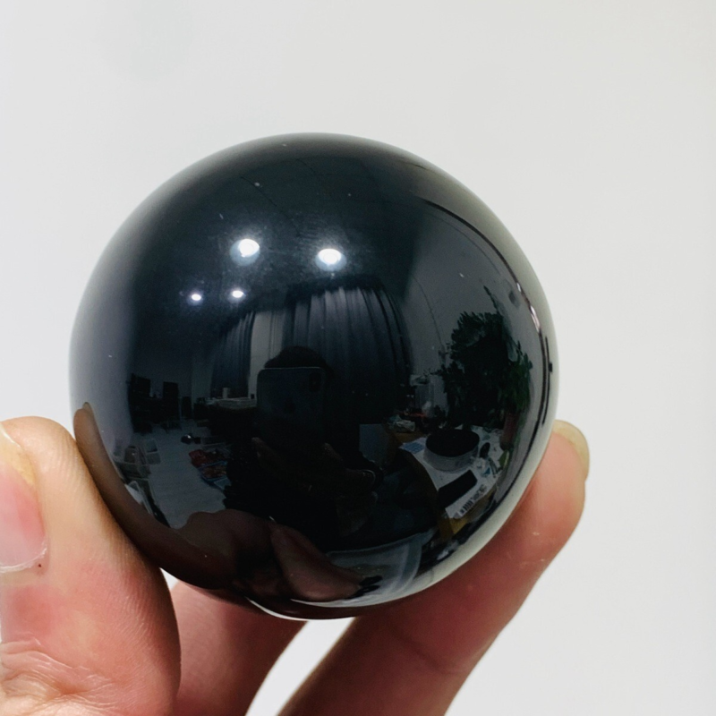 153g Natural Obsidian Quartz Ball Crystal Sphere Meditation Energy Healing