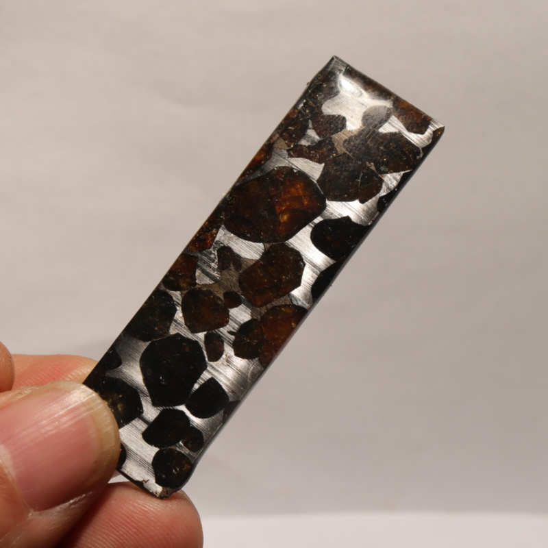 7g Rare slices of Kenyan Pallasite olive meteorite A59