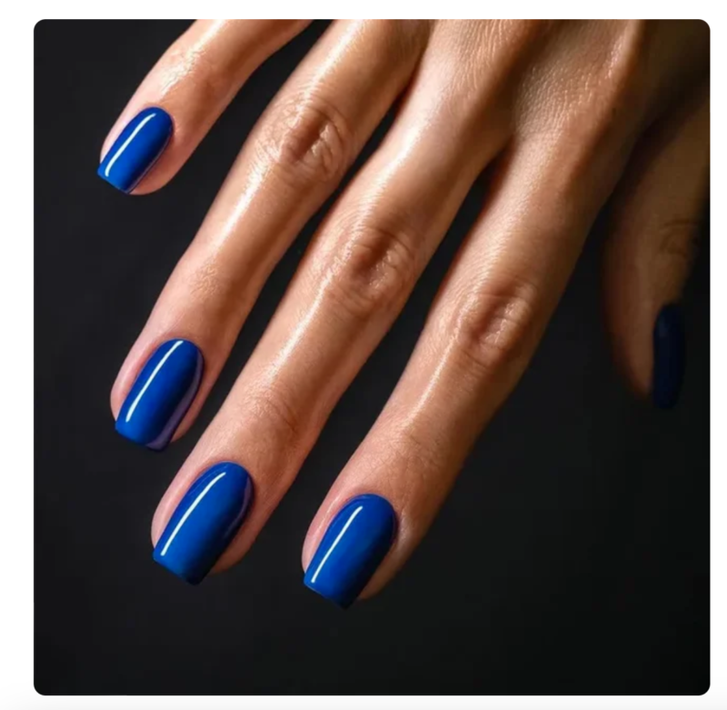 24 Press On False Nails Sticky Tabs Reusable Mid Length Square Tips FULL COLOUR