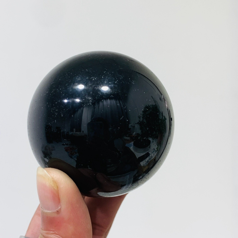 235g Natural Obsidian Quartz Ball Crystal Sphere Meditation Energy Healing
