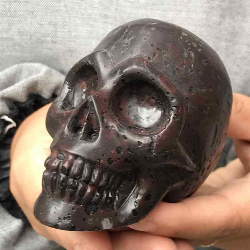 0.41Kg Natural unknown quartz skull carved Quartz Crystal skull Healing