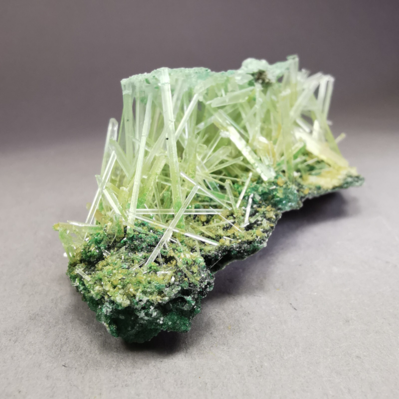 13.5 g RARE Gypsum var. Selenite w. Atacamite / Poland / Rough Crystal Specimen