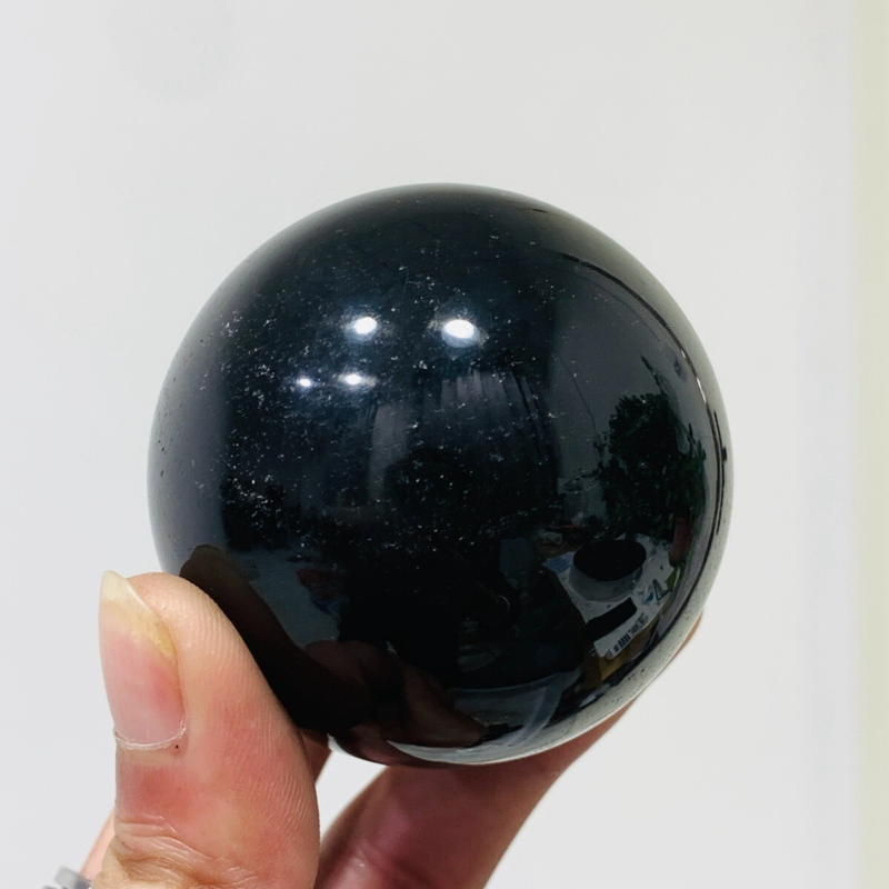 235g Natural Obsidian Quartz Ball Crystal Sphere Meditation Energy Healing