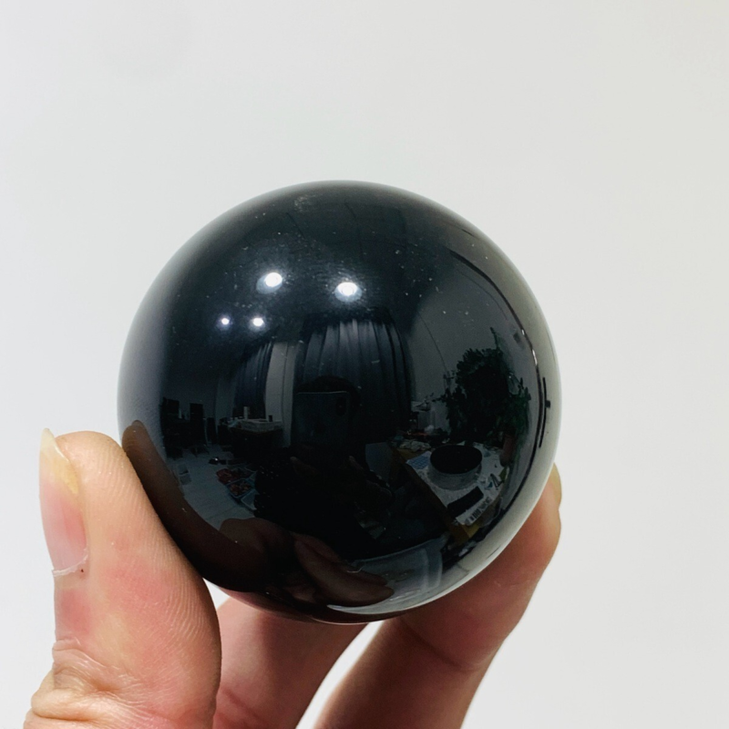152g Natural Obsidian Quartz Ball Crystal Sphere Meditation Energy Healing