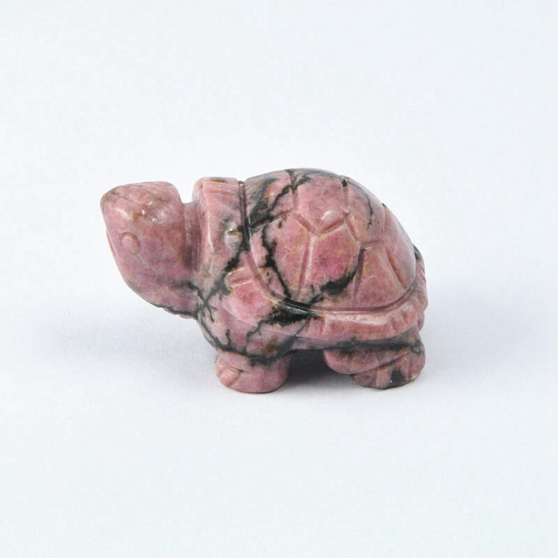 Natural Quartz Carved Longevity Tortoise Crystal Healing Gemstone Animal Turtle