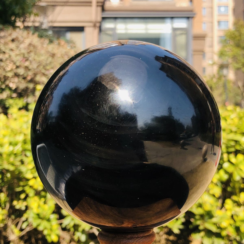 3.71LB Natural Beautiful Silver obsidian ball Quartz Crystal Sphere Healing 345