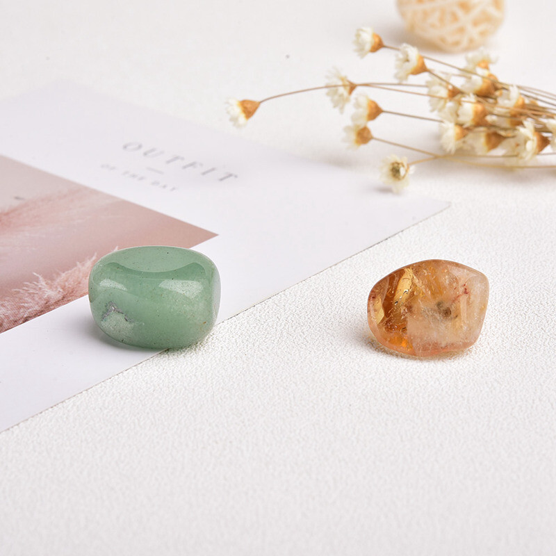 10Sets Natural Quartz Crystal Gemstone 7 Chakra Healing Balance Tumbled Stones