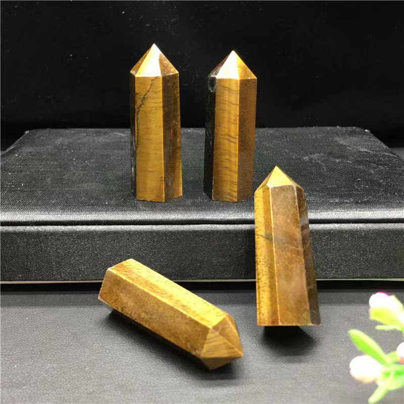 Natural Crystal Point Wand Tower Column Chakra Obelisk Quartz Healing Stone Rock