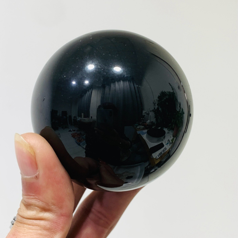 312g Natural Obsidian Quartz Ball Crystal Sphere Meditation Energy Healing