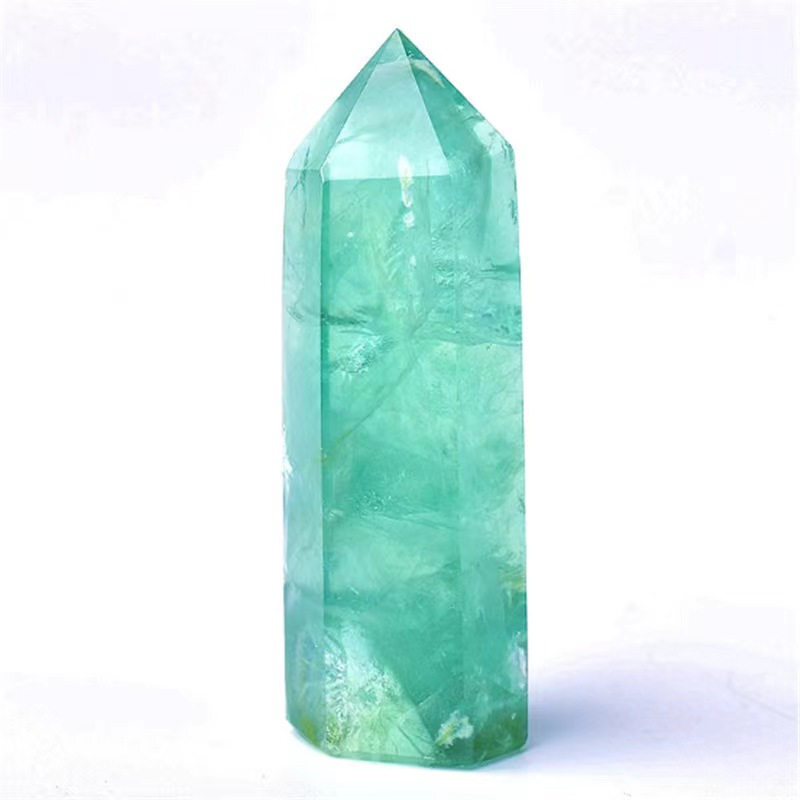 Natural Crystal Point Wand Tower Column Chakra Obelisk Quartz Healing Stone Rock