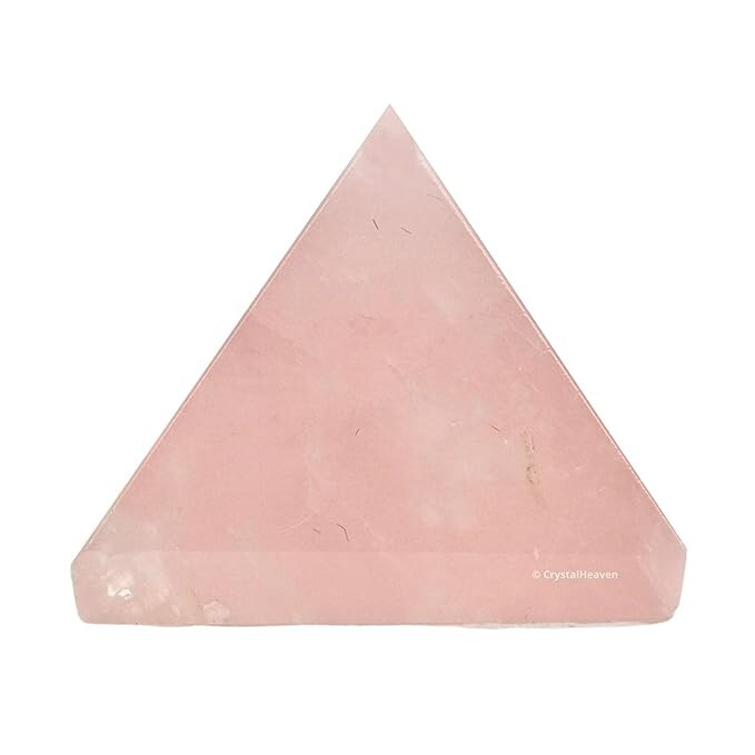 Rose Quartz Pyramid Crystal Pyramid for Positive Energy, Vastu