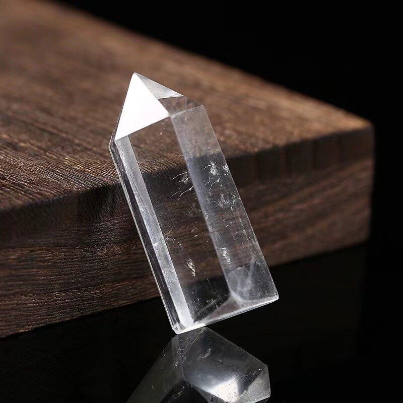 Natural Crystal Point Wand Tower Column Chakra Obelisk Quartz Healing Stone Rock