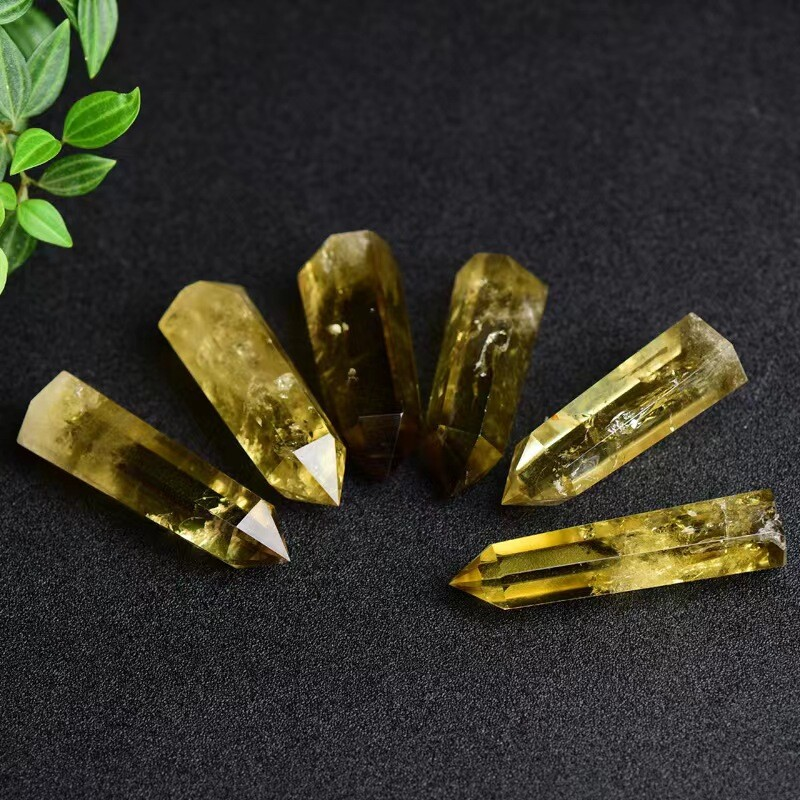 Natural Crystal Point Wand Tower Column Chakra Obelisk Quartz Healing Stone Rock