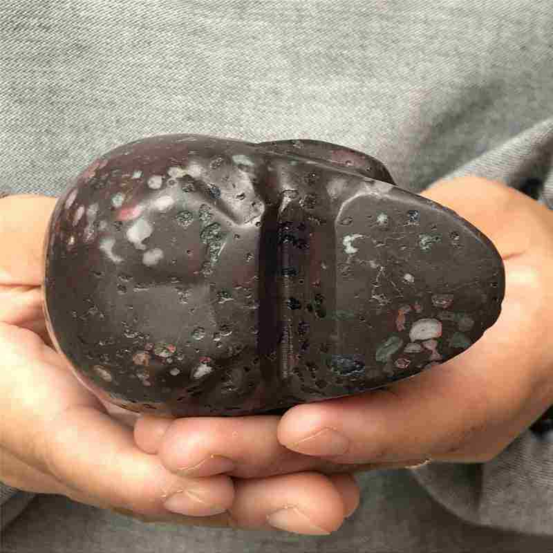 0.41Kg Natural unknown quartz skull carved Quartz Crystal skull Healing