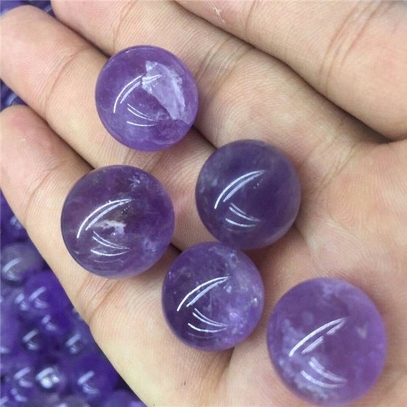 Natural Quartz Crystal Healing Gems Sphere Ball Energy Stone Reiki Decor + Stand