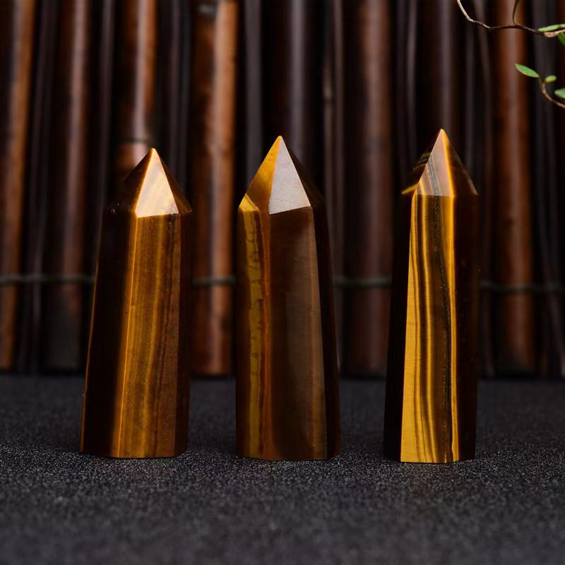 Natural Crystal Point Wand Tower Column Chakra Obelisk Quartz Healing Stone Rock