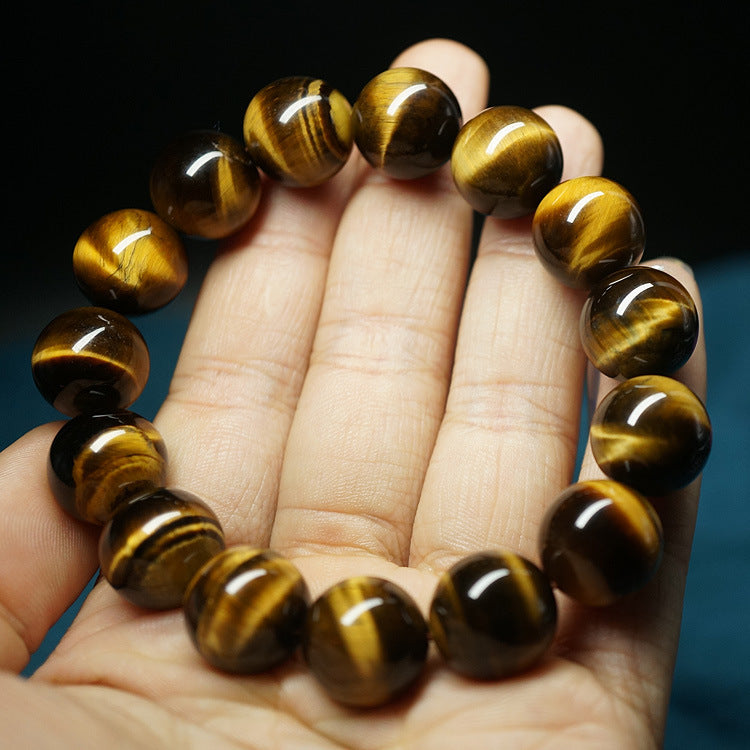Tiger-Eye Bracelet Wood Alexandrite Tiger Stone Bracelet High Sense Couple Bracelet