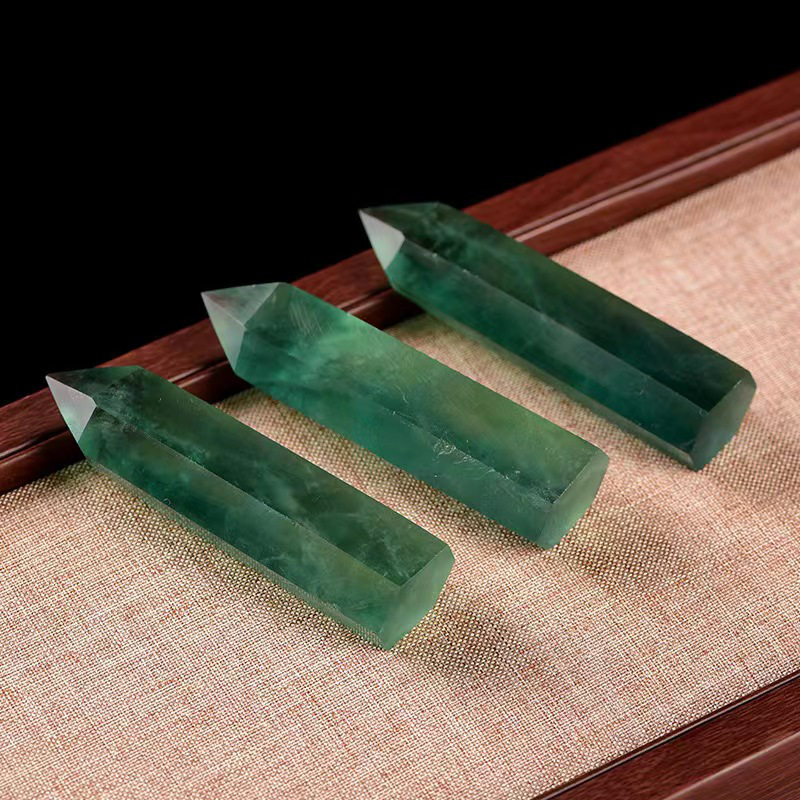 Natural Crystal Point Wand Tower Column Chakra Obelisk Quartz Healing Stone Rock