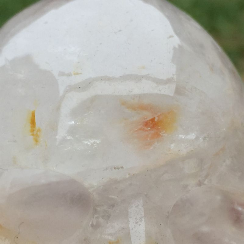 0.4kg Natural clear quartz skull carved Quartz Crystal skull Healing