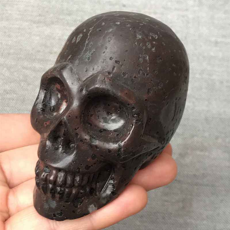 0.41Kg Natural unknown quartz skull carved Quartz Crystal skull Healing
