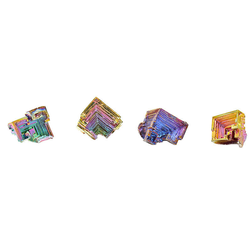 Natural Rainbow Aura Titanium Bismuth Healing Crystal Gemstone Specimens Reiki