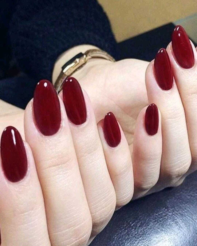 Press On Nails Short Oval Various Colours Nude False Fake Nail 24pcs With Glue